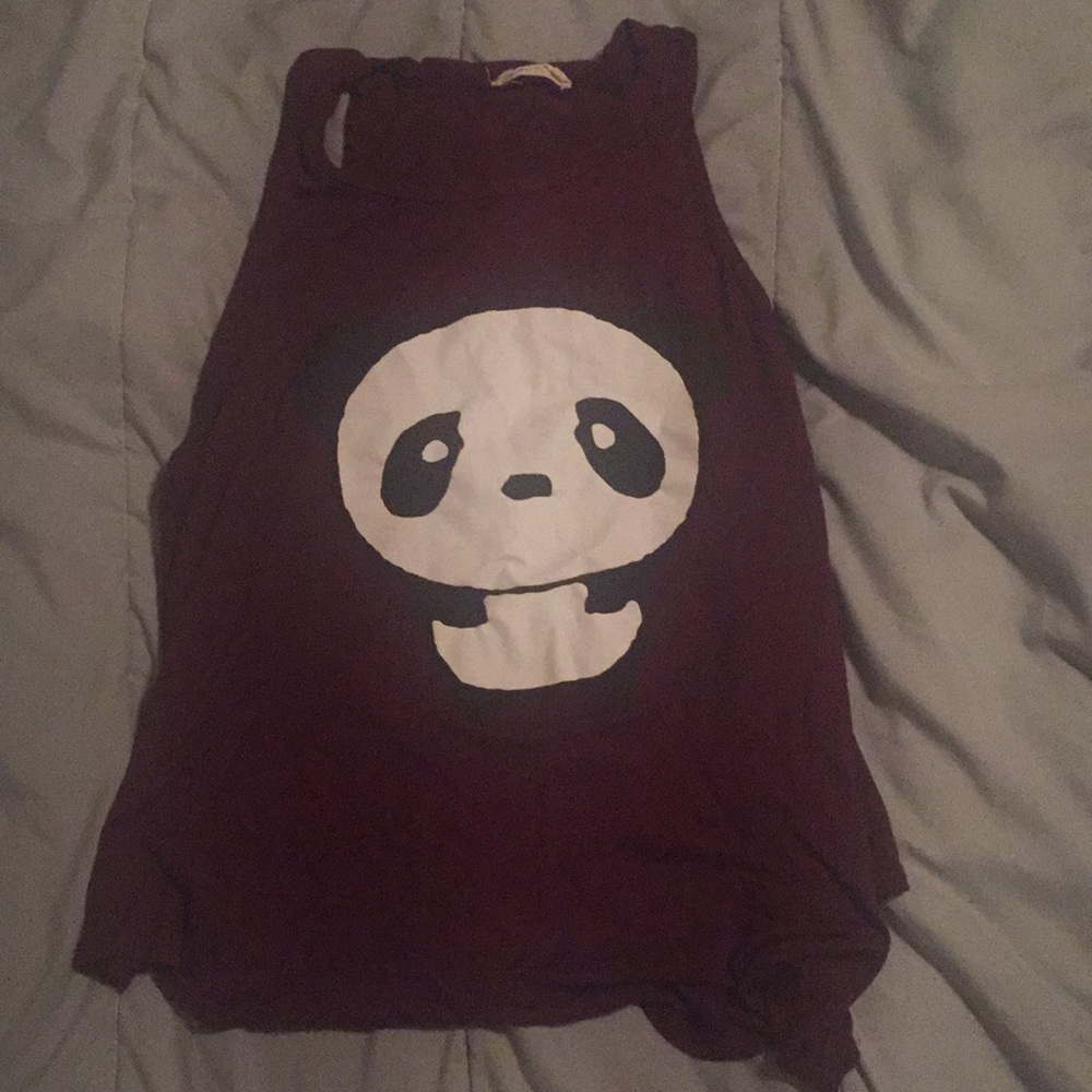 Girls panda sleeveless tank